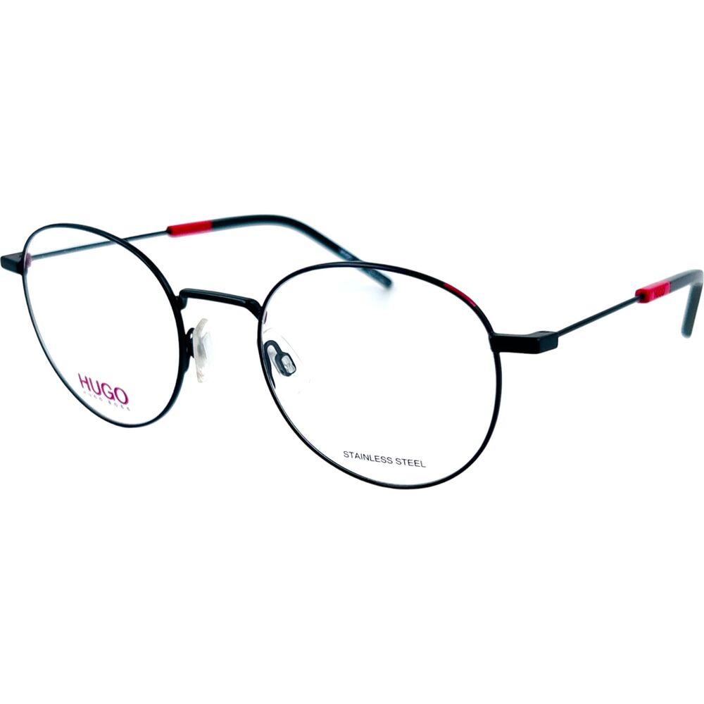 Hugo Boss HG 1122 Mens Metal Eyeglass Frame 0BLX Bkrtcryrd 51-21 Stainless Steel